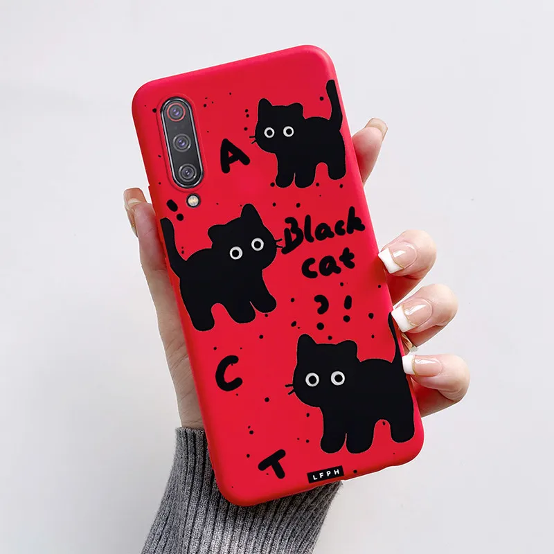 Cute Cartoon Butterfly Shockproof Silicone Case Cover - Fits Xiaomi Mi 9 Lite