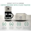 12 Cup Programmable Drip Coffee Maker Coffee Machine Bundled with Dorset 2 Slice Wide Slot Stainless Steel Toaster 2