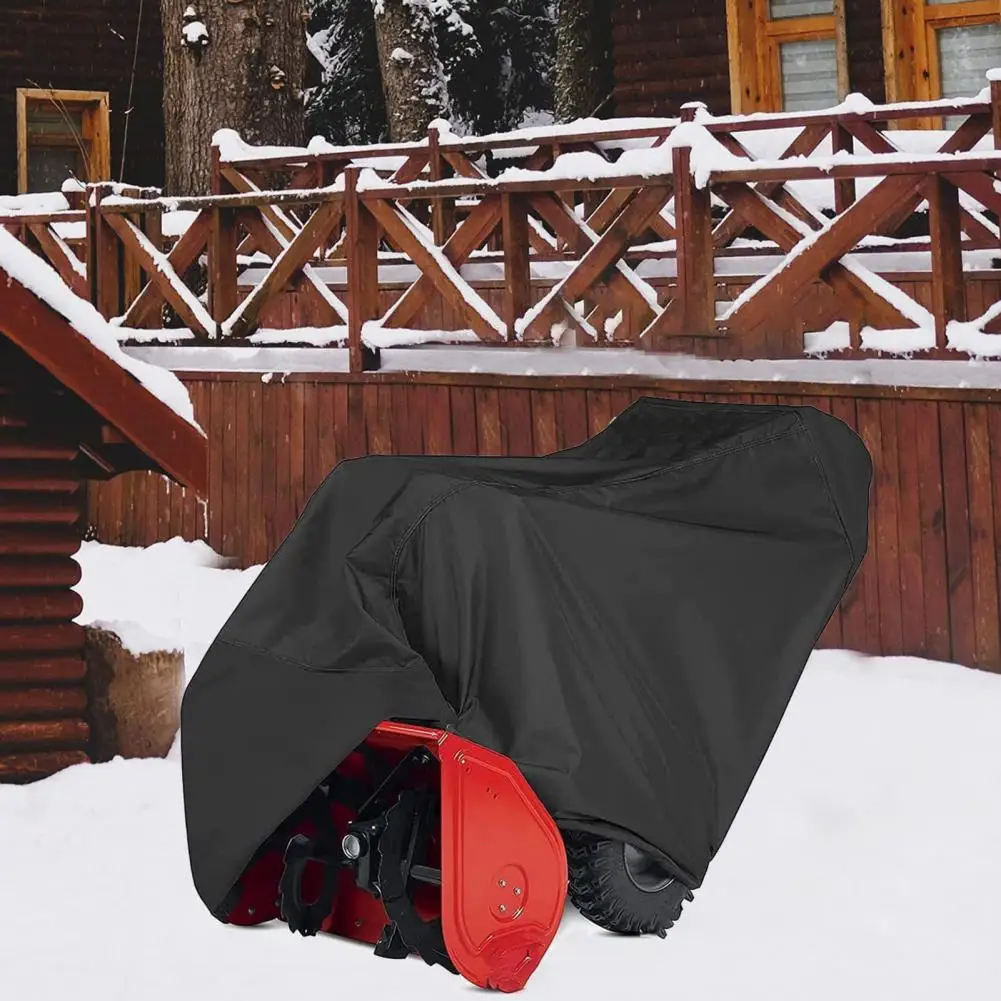 2 stage Snow Blower Cover 600d Waterproof Universal Fit for Outdoor Thrower Heavy Duty
