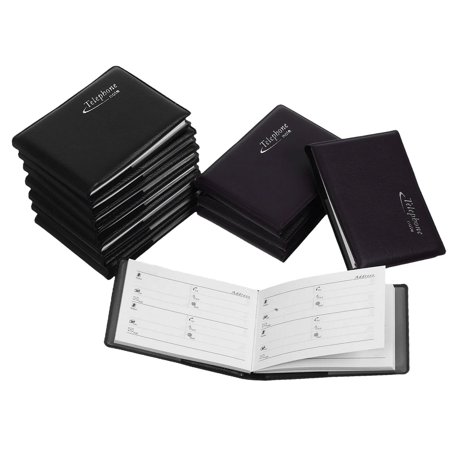 12Pcs 미니 휴대용 주소록 작은 포켓 전화 주최자 노트북 홈 전화 주최자 미니 주소록