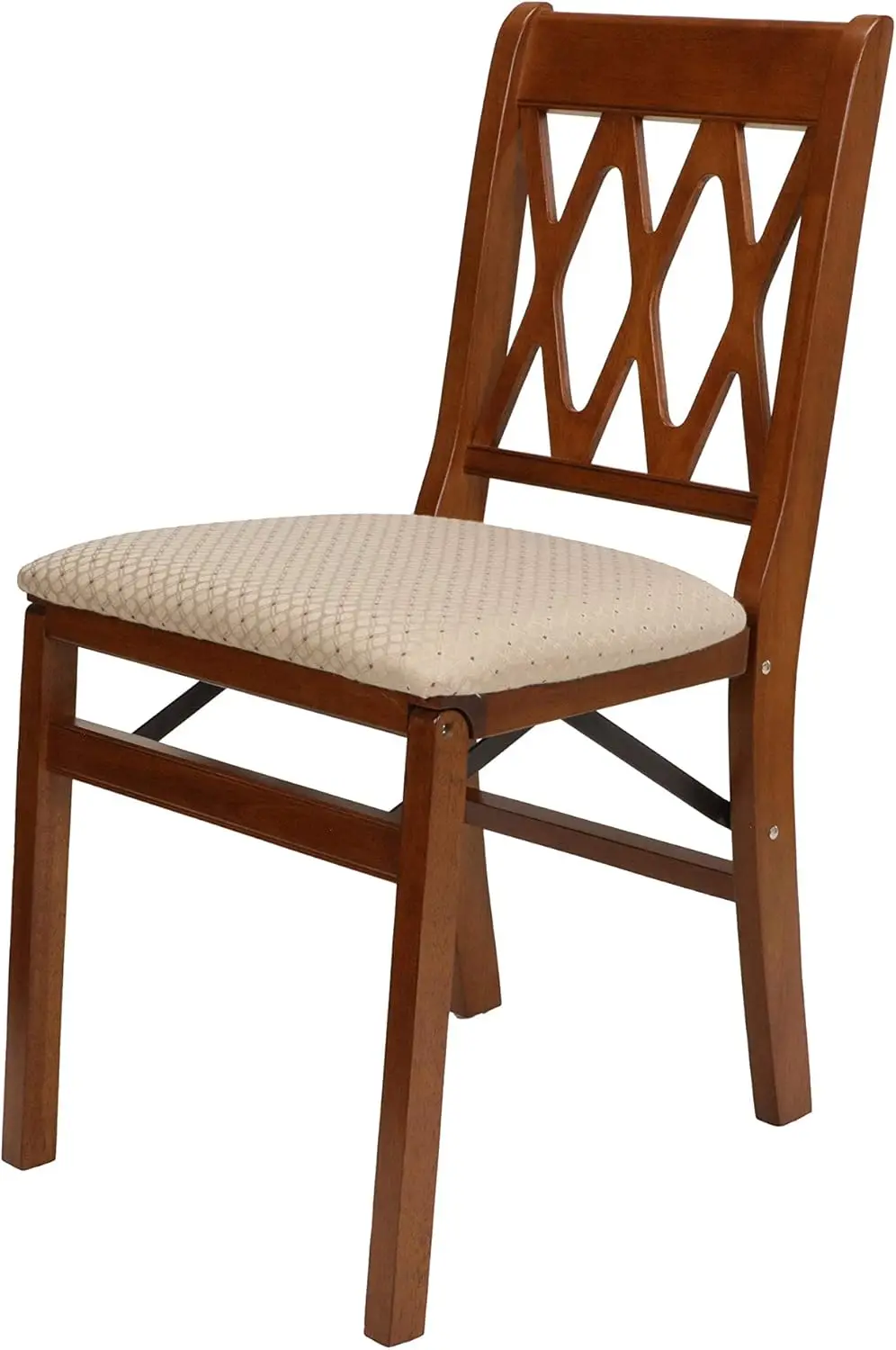 Stakmore Lattice Back Folding Chair Finish, Set of 2, Fruitwood