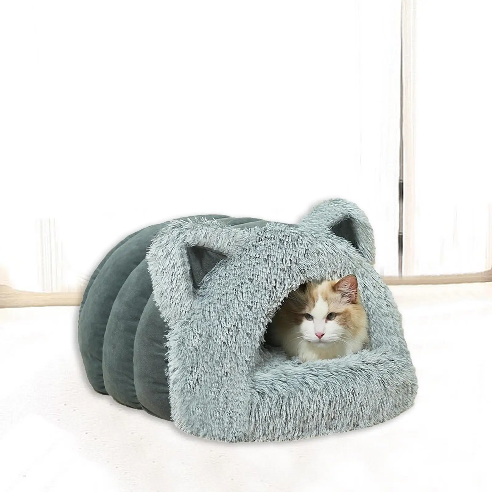 Cat Cave Bed Soft Washable Semi Enclosed Self Warming Pet Bed Sleeping Bag for Rabbits Small Animal Kittens Chihuahua Ferrets Cat Cave Bed Soft Washable Semi Enclosed Self Warming Pet Bed Sleeping Bag for Rabbits Small Animal Kittens Chihuahua Ferrets