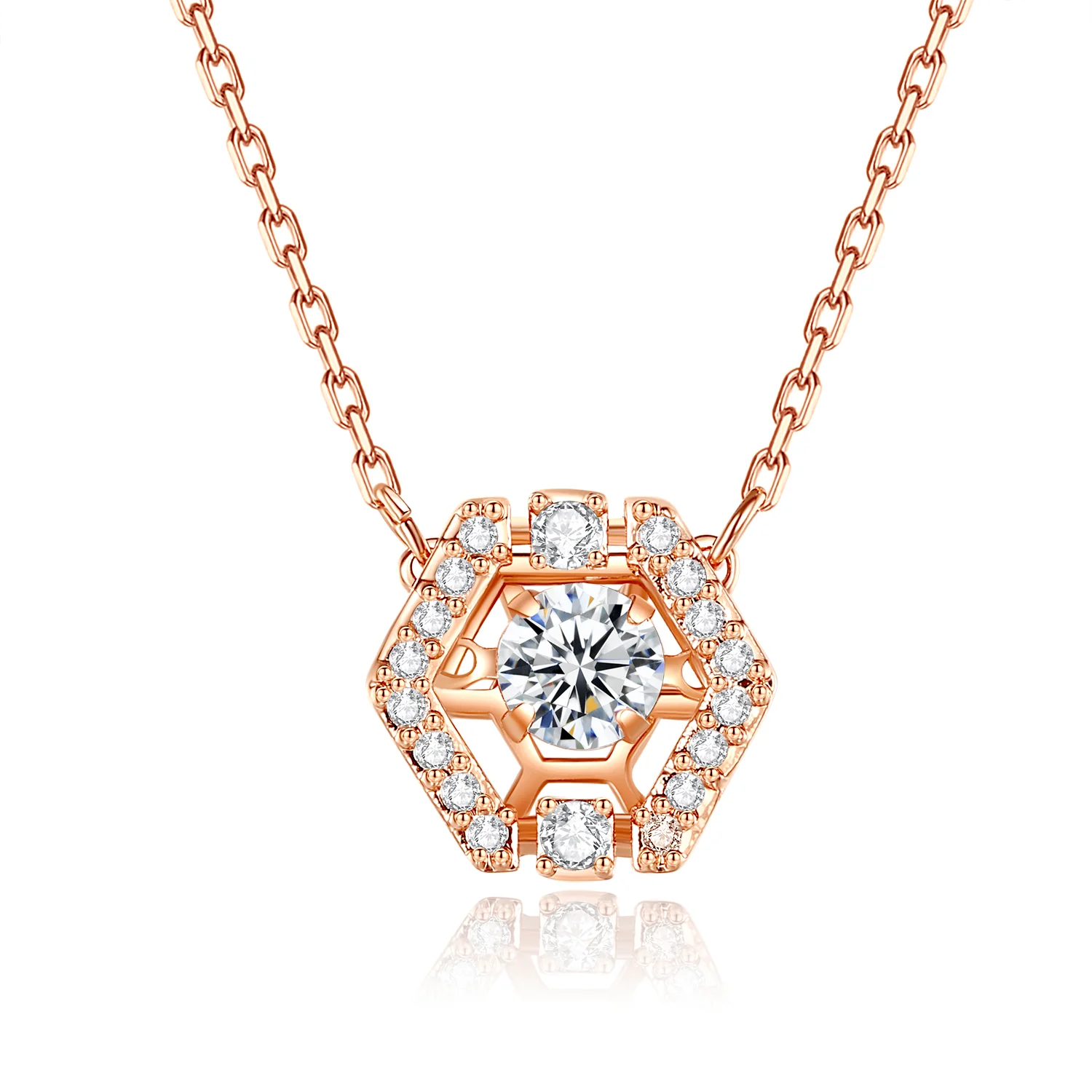 

SACKART never fades Hexagonal agility Smart Necklace Fashion Jewelry Exquisite Women Wear Luxury Style Luxury goods Free freight