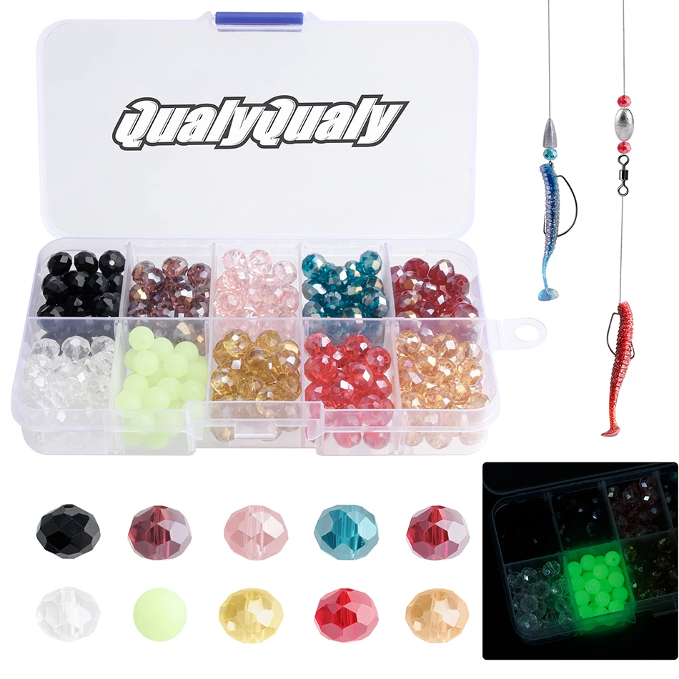 Fishing Beads Lure 4mm 8mm Luminous Fishing Floats Night Glow