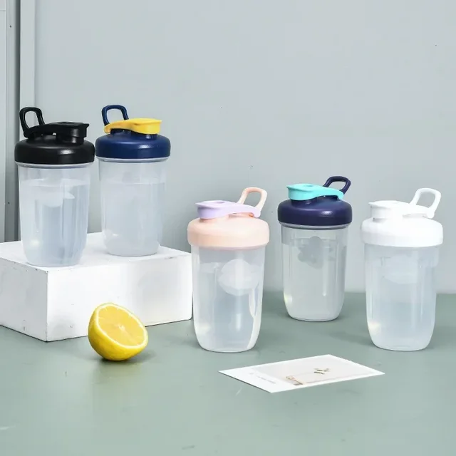 Shaking Cup 400ml Protein Powder Shaker Bottle Leak Proof Water Bottle for Gym Outdoor Fitness Training Sport Mixing Cup 2