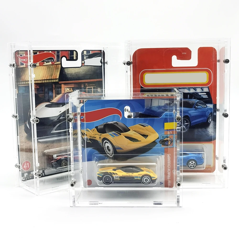 ホットホイール用カーディスプレイケース,アクリル,透明,車用