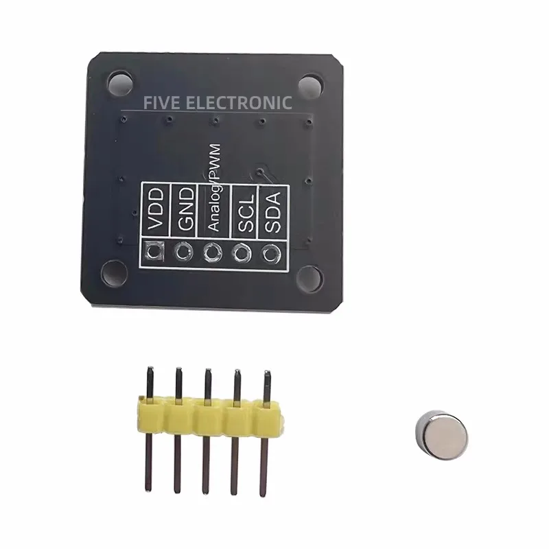 

MT6701 Magnetic Encoder Magnetic Induction Angle Measurement Sensor Module 14bit High Precision Replacement AS5600