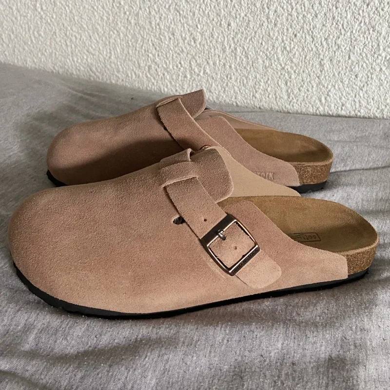 Leather Cork Slippers Sandals Shoes For Women And Men beach slippers women slippers women sandals