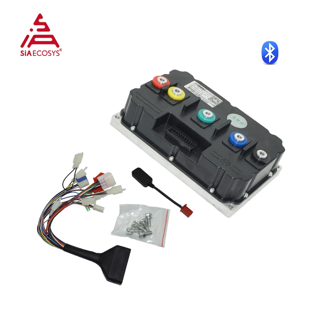 SIAECOSYS Fardriver ND721200 72V DC 600A Phase Current 1200A 8KW-10KW PMSM BLDC Sine Wave Hall Motor Controller 220v bldc motor driver 1500w brushless dc motor speed controller output 310v 3 phase hall sensor bldc controller