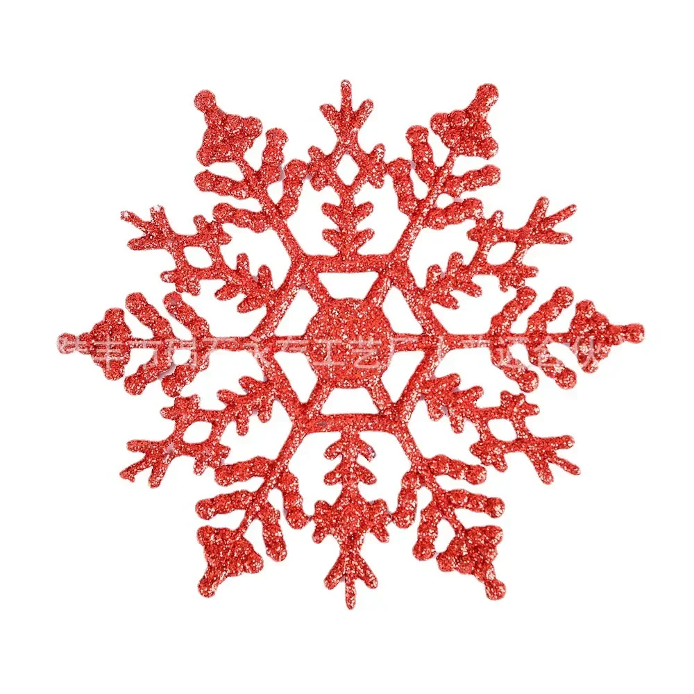6pcs Simulation Snowflakes Christmas Tree Hanging Ornament Christmas Fake Snowflakes Winter Party Navidad New Year Decoration