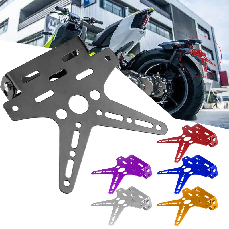 Motorcycle Rear License Plate Frame Electroplate Aluminum Alloy Motorbike Scooter Number Plate Holder license plate holder,motorcycle license plate holder
