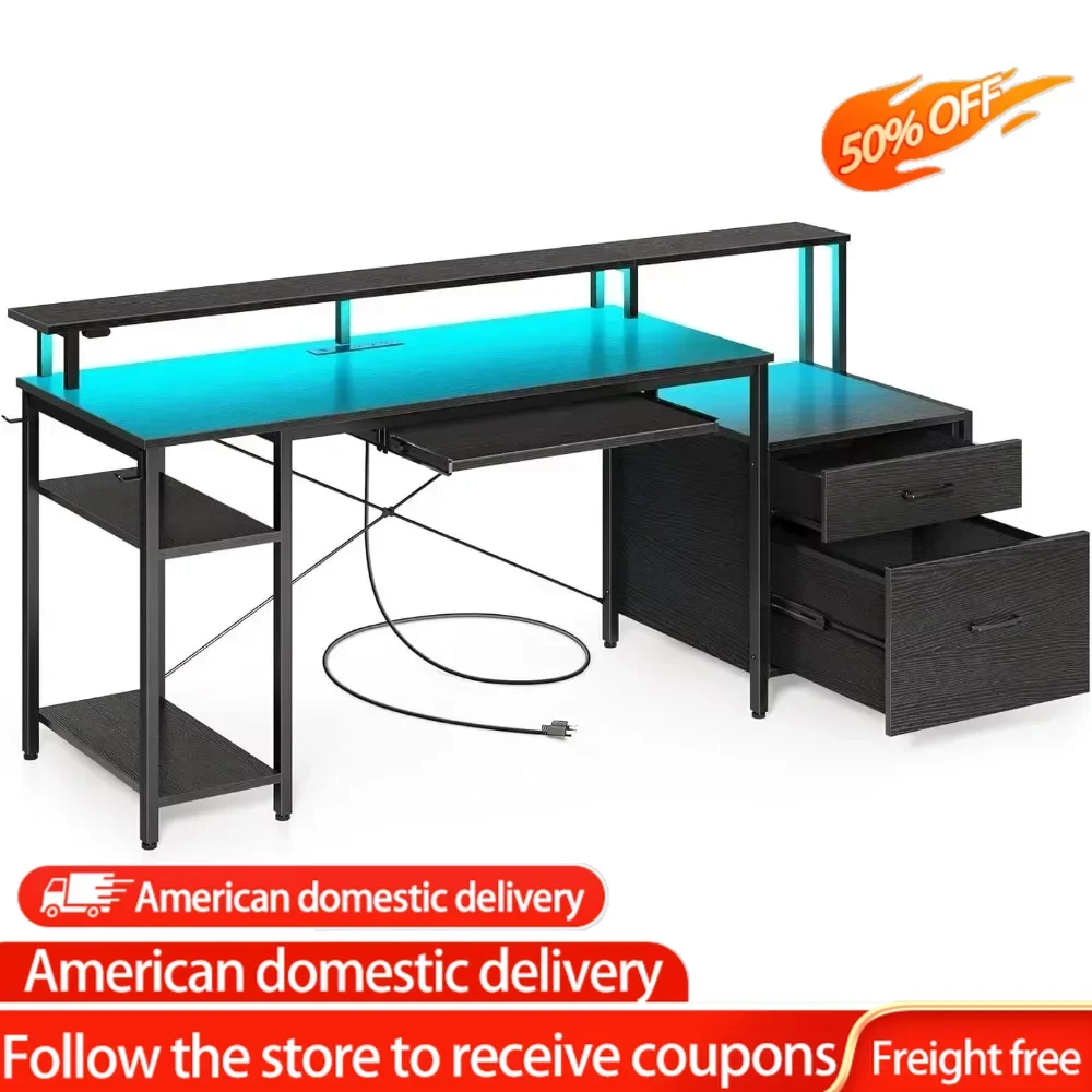 drawer stand office desk makeup table appoint laptop vanity office desk keyboard tray escritorio para compuradora furniture Computer Desk 65