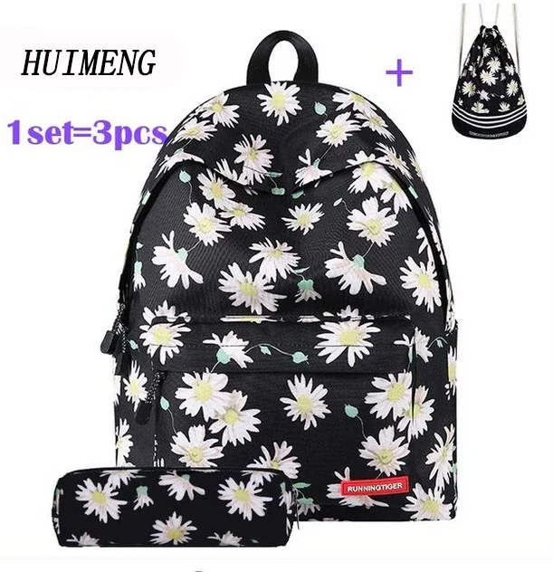 Backpack Universe Space Unicorn Backpack With Drawstring Bag and Pencil Case 3pcs Sets High Quality mochila feminina