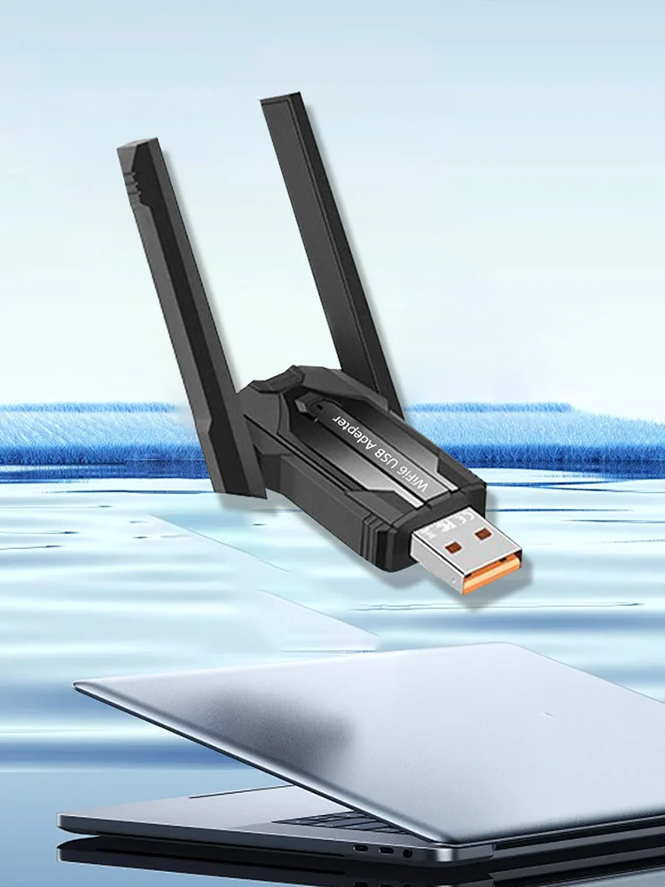 WiFi6 driver-free dual-band 5G network card, Bluetooth 5.4 dual-in-one design, 1300Mbps high-speed USB receiver
