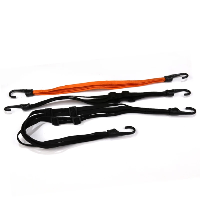 60CM 2 Hooks Universal Helmet Rope Motorcycle Beef Band Rubber Band Tied with Elastic Elastic Rope Bicycle Electric Battery Car