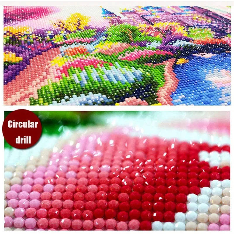 DIY Diamond Painting Kits For Adults, Paint By Number Cross Stitch Crystal Rhinestone Diamond Paintings Beach Conch images - 6