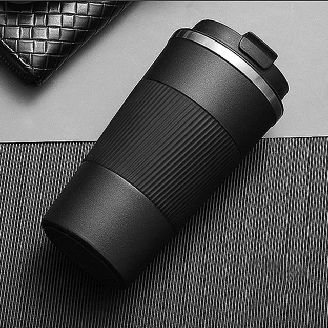 380ml/510ml Double Stainless Steel Coffee Thermos Mug with Non-slip Case Car Vacuum Flask Travel Insulated Bottle 2