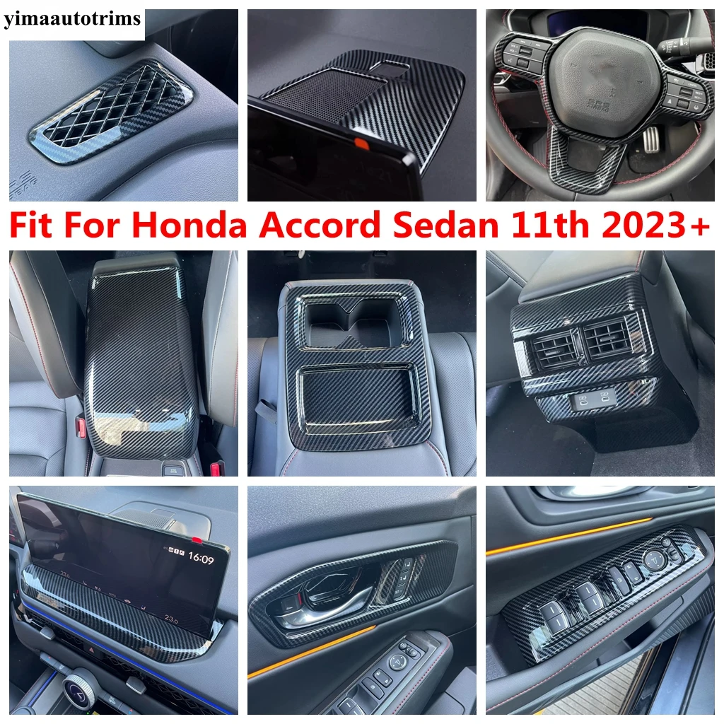 

Window Lift / Steering Wheel / Water Cup / Handle Bowl / Navigation Cover Trim Accessories For Honda Accord Sedan 11th 2023 2024