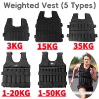 3/20/15/35/50kg Weighted Vest Adjustable Weighted Exercise Vest Workout Equipment for Running Training Workout Jogging Walking