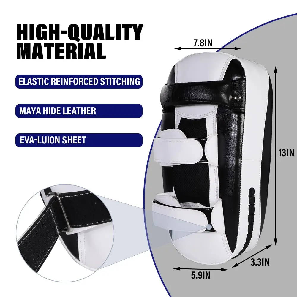 Lekaro Boxing Pu Kick Pad Muay Thai Sanda Foot Target High Elastic Training Block Free Fighting Mma Taekwondo Sanda Hand Target boxing target taekwondo kick pad boxing pad