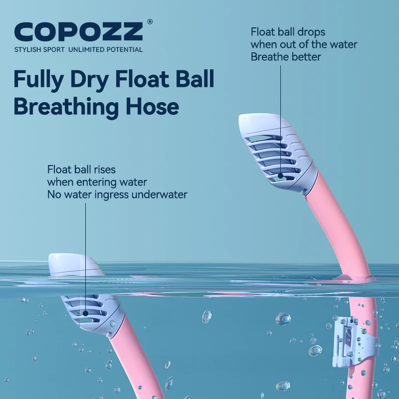 COPOZZ Kids Diving Mask Full Face HD Anti Fog Scuba Mask Underwater Snorkel Set Children Swimming Snorkel Diving Equipment snorkeling diving mask diving mask snorkel set