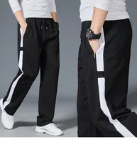 Hommes Sport ample course rayure pantalons de survêtement Fitness pantalon d'entraînement hommes pantalon droit survêtement Jogging vêtements de Sport Goggers 5