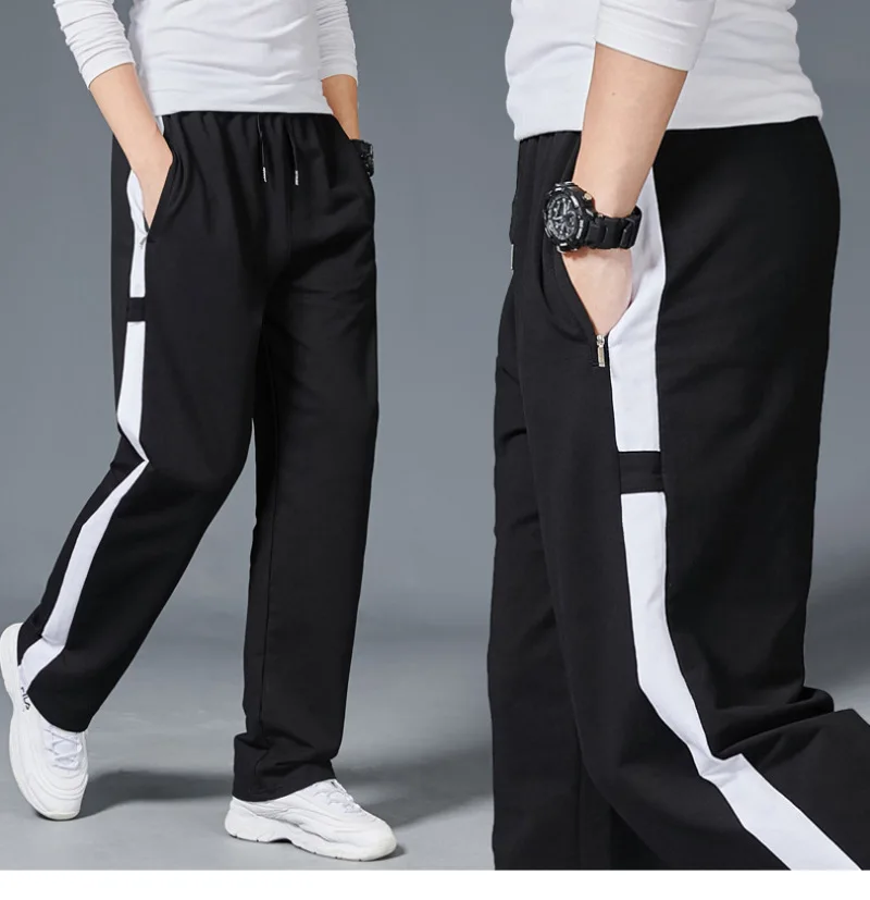 Men Loose Sport Running Stripe Sweatpants Fitness Training Pants Mens Straight Trousers Tracksuit Jogging Sportswear Goggers 5