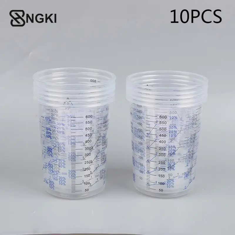 Baskılı Pp kazınmış ölçüm fincan ile şeffaf plastik tek kullanımlık temizle mezun plastik boya UV reçine için karıştırma bardak