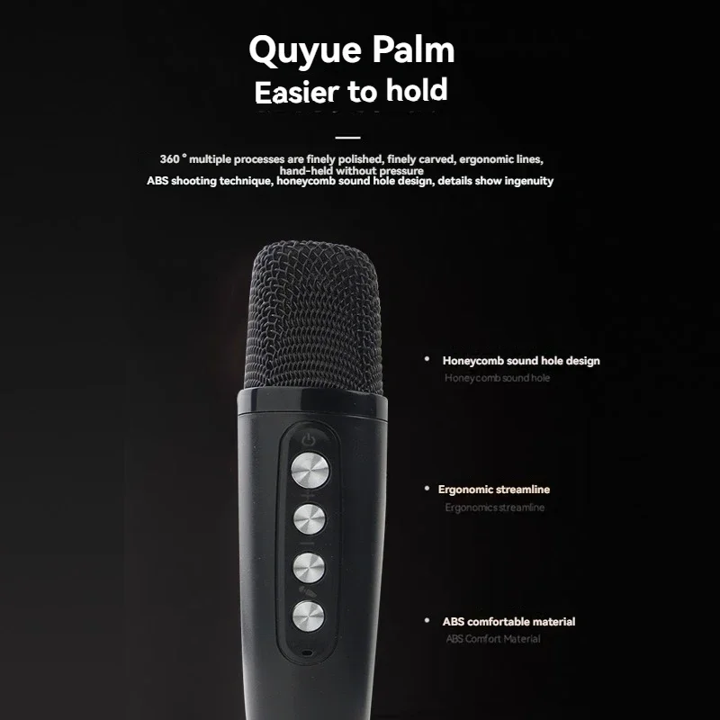 20W Loud Bluetooth Speaker Portable Karaoke Machine with Super Bass 2 Wireless Mics RGB Light Effect Home Party System