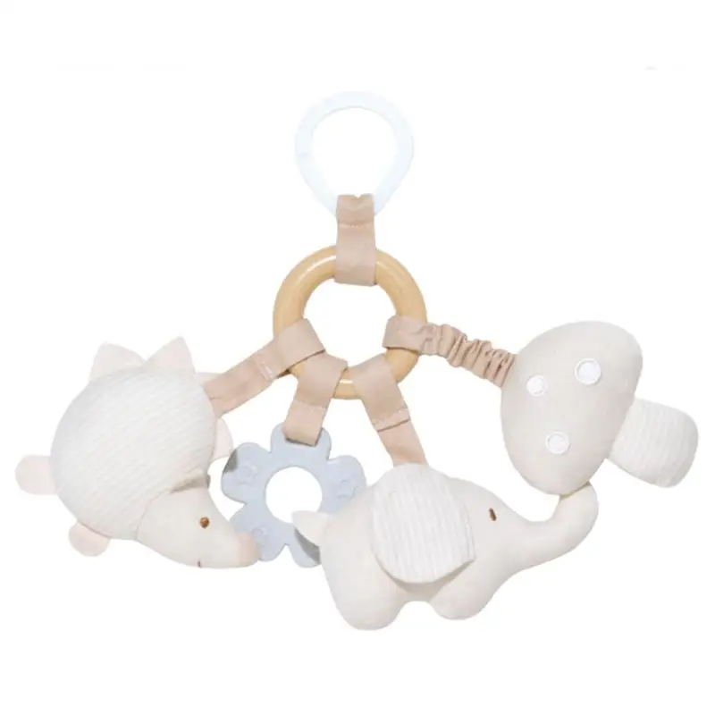 

Clip On Crib Toys Travel Crib Activity Toy Washable Stroller Rattle Pendant Plush Activity Toy Kids Comfort Toy Organic Cotton