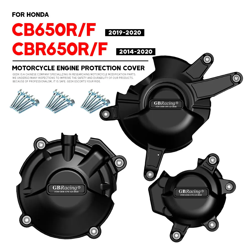 Motorcycle Engine Cover Engine Cover Protector GB Racing Engine Cover CB650R CBR650R 2014~ For HONDA CB CBR 650F Motorcycle Alternator Clutch Protection Cover Accessories