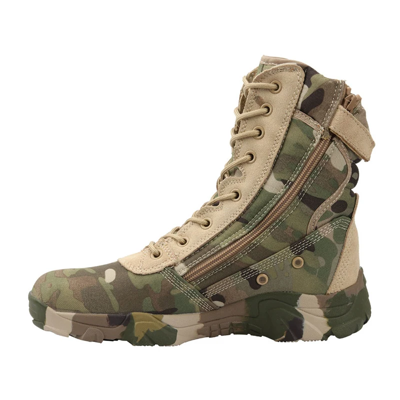 Boots Jungle Camouflage Hunting Hiking Lightweight Camo Motorcycle for Men/women with Zipper Breathable hiking shoes