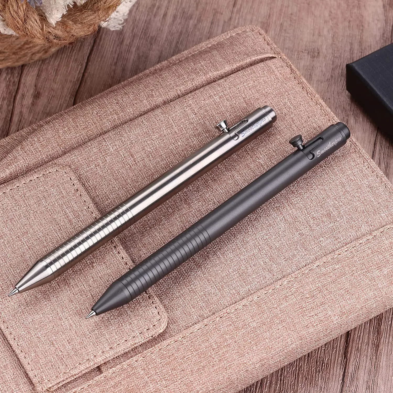 Smootherpro Superior Bolt Action Pen Heavy Duty Six Edge Stainless Steel  Barrel Brass Slide Front Compatible With Parker Refill - Ballpoint Pens -  AliExpress