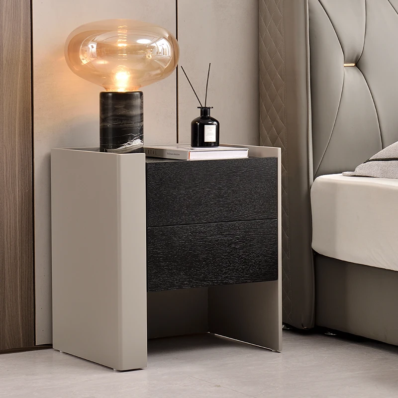 

Bedside Table Coffee Nightstands Luxury Bedroom Wood Indoor Nightstands Small European Cajonera Habitacion Modern Accessories