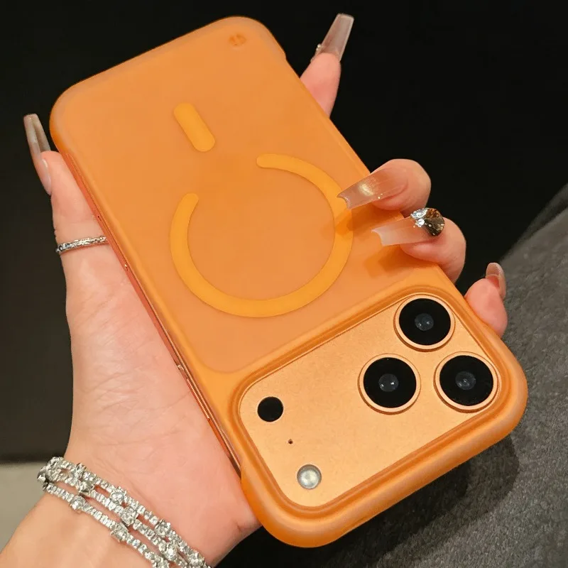 Ultra Thin Frameless Magnetic Matte Protection Phone Case