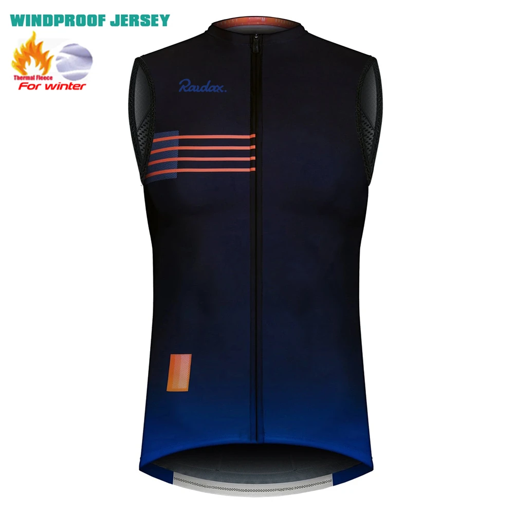 Raudax Winter Warm Cycling Vest Sleeveless Road Bike Motorcycle Top Jackets NEW MTB Thermal Fleece Cycling Clothing Vests