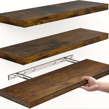 Solid Wood Wall Shelf 1