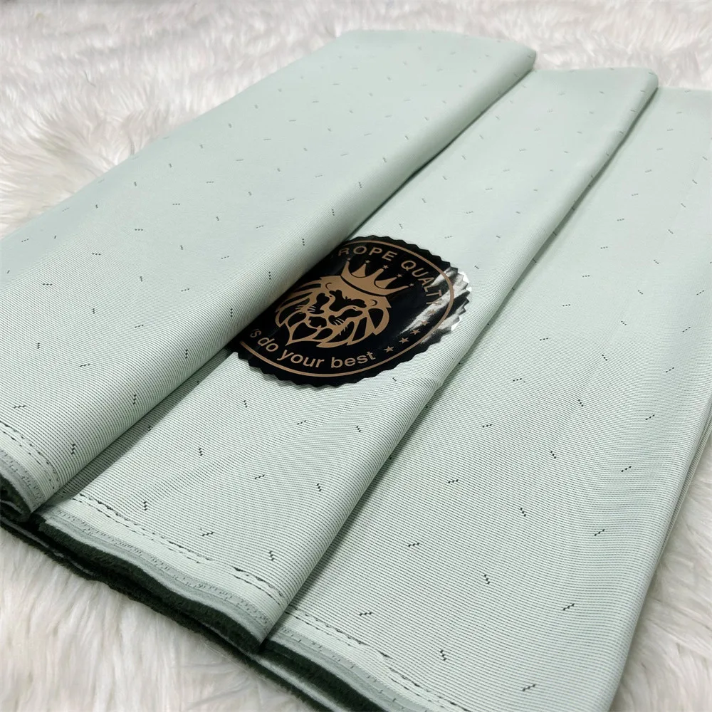 

10Yards Soft Quality African Atiku Material for Suit Green Color Nigerian Polyester Atiku Fabric for Men Garment