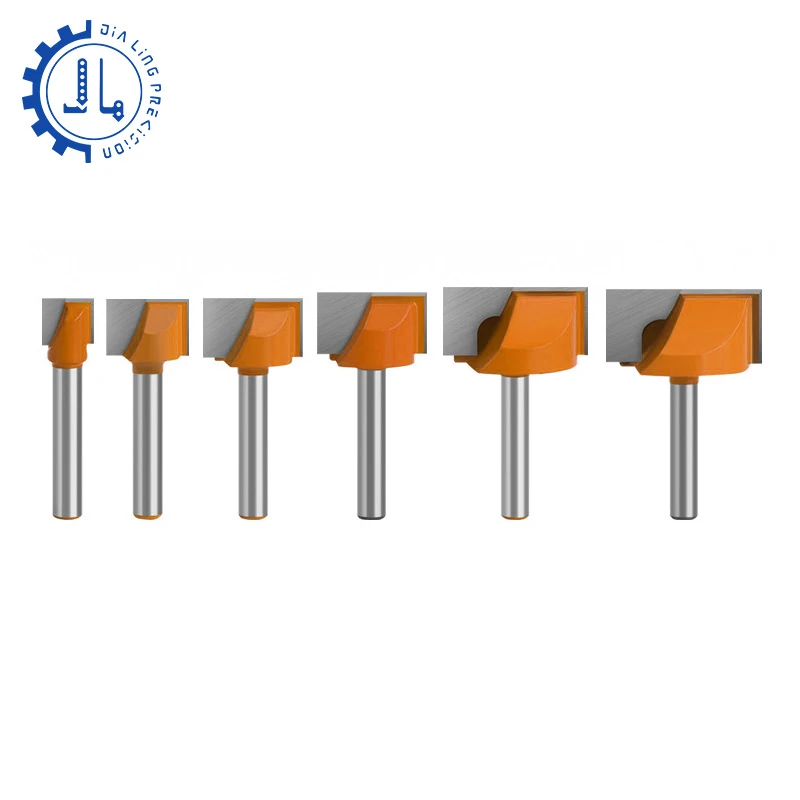 Wood Router Bits 6mm Shank Router Bit Set for CNC Cleaning Bottom Bit Milling Cutter 8mm for Woodworking