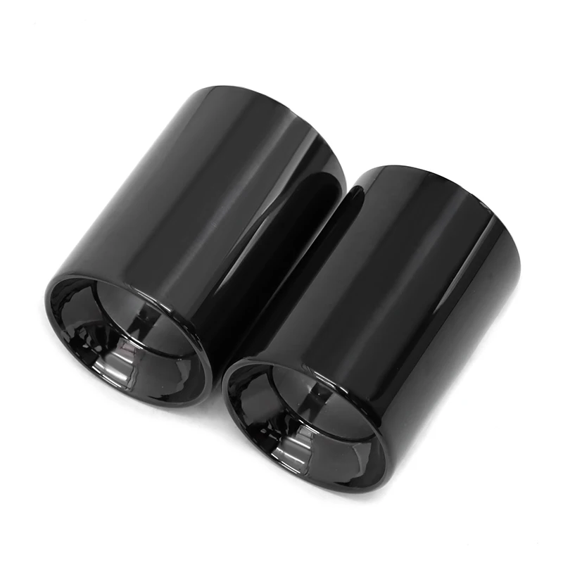 2pcslot Exhaust Tip for BMW X1 F48 304 Stainless Steel Car Exhaust Pipe Outlet Decoration Silencer Trims, exhaust muffler tip,exhaust pipe muffler,exhaust trim pipe,car exhaust pipe bracket,exhaust pipe hanger,exhaust rubber bracket
