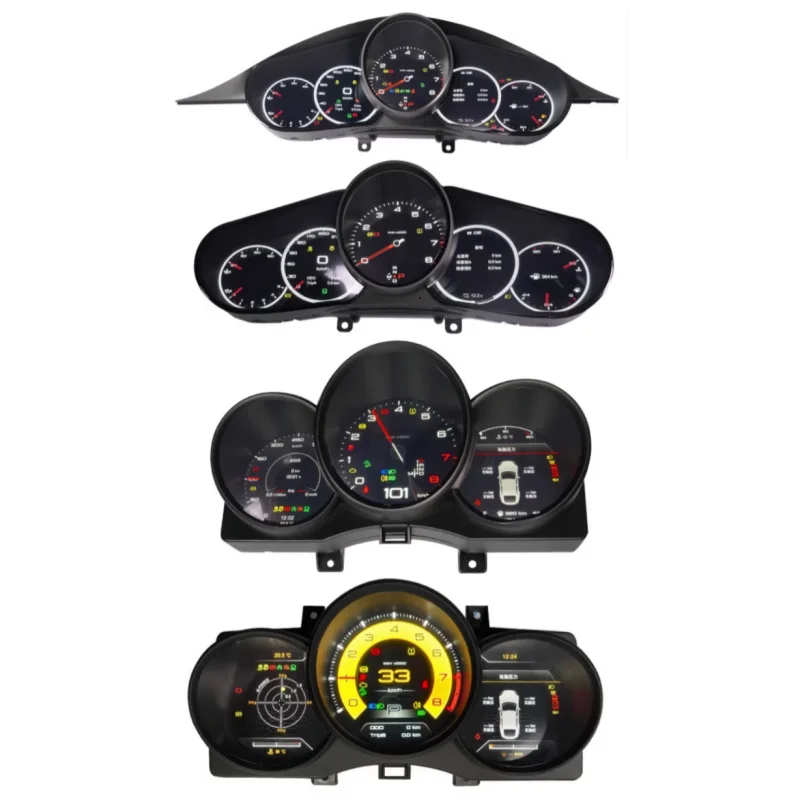 LCD Instrument Cluste for Porsche Cayenne Panamera Macan 718 10-23 modified Speed Water Temperature Car interior
