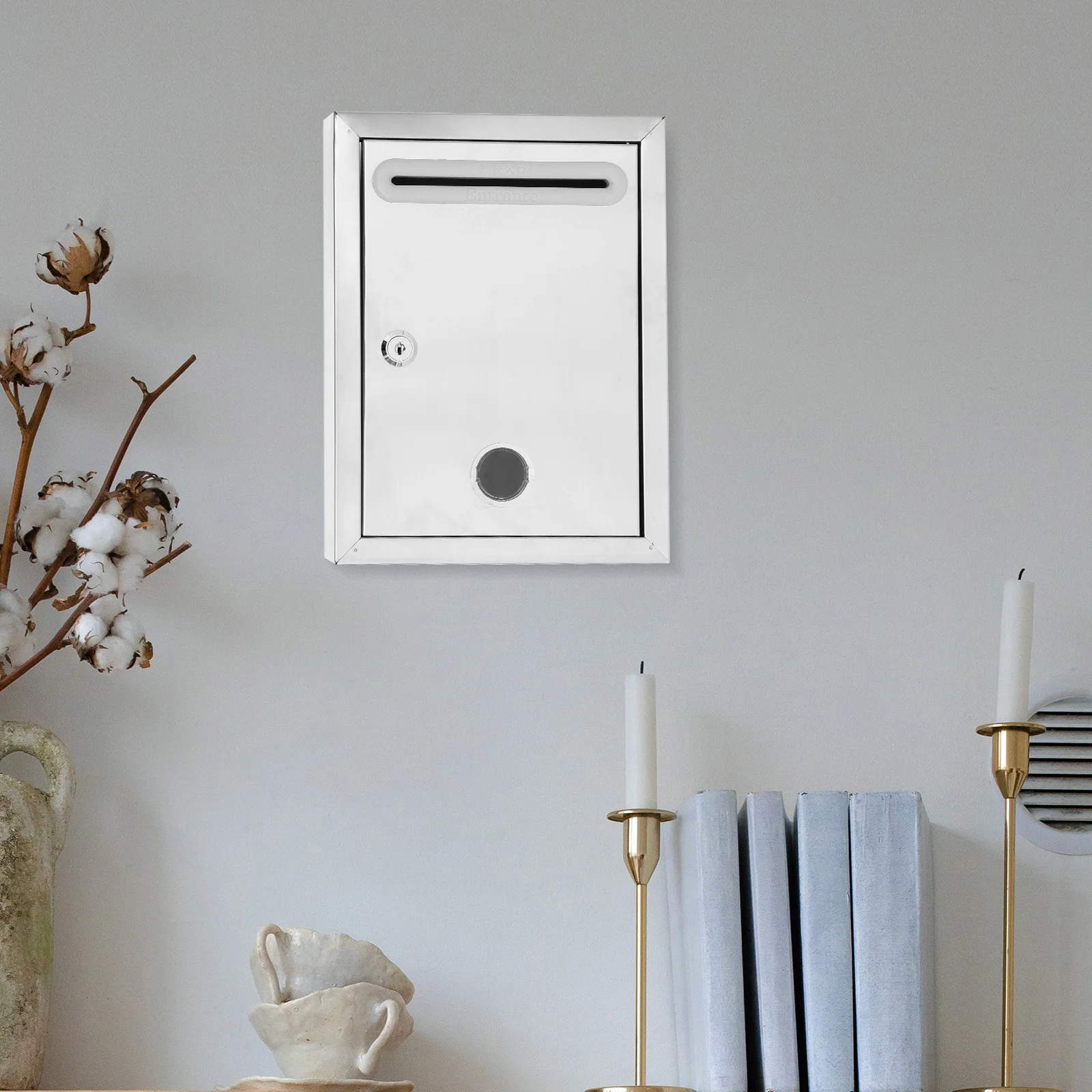 

Wall Mount Mailbox Newspaper Box Vintage Mailbox Post Box With Lock Creative Iron Mailbox For Envelopes Letters Water Proof