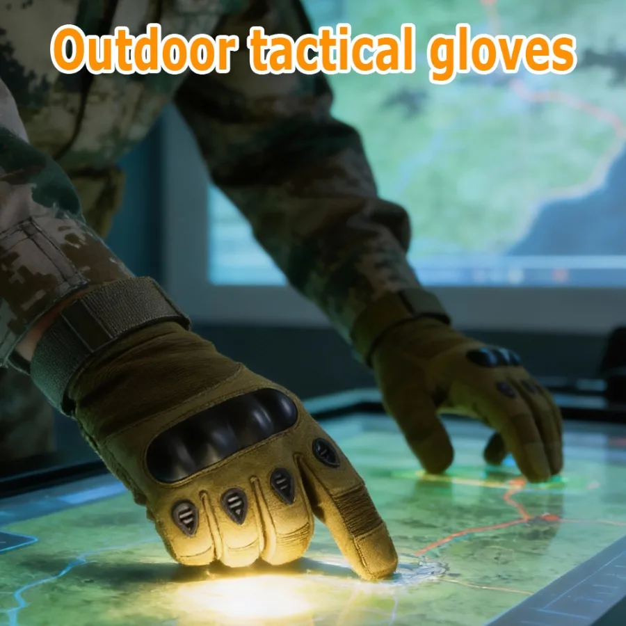 Outdoor Tactical Gloves Breathable Non Slip Durable Suitable for Camping Sports Cycling Wear
