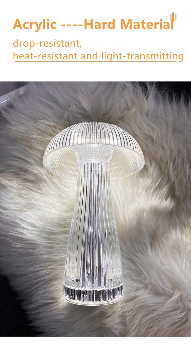 Transparent Mushroom Lamp