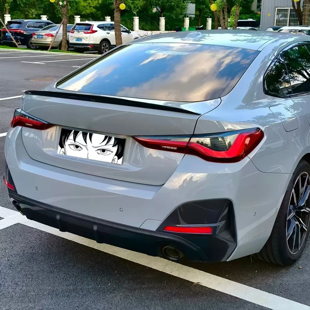 Spoiler Universale per Auto in ABS Nero 1.2M, Accessorio in Fibra di Carbonio, Spoiler Morbido per Tetto Posteriore, Adesivi Decorativi per Bagagliaio - immagine 6