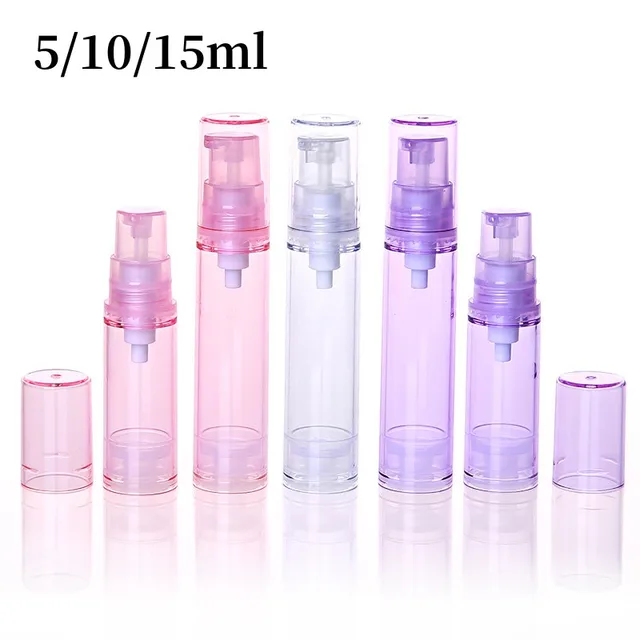 Lot De 6 Flacons à Pompe Sans Air De 30 Ml Transparents Et Portables