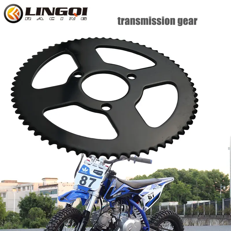 Lingqi Racing 25H 68T Dente Pignone Posteriore Ingranaggio 3 Fori Piastra Catena Per Atv Go Kart Off Road Pit Dirt Bike Accessori Moto