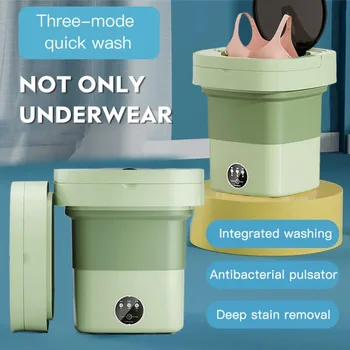 Home Fully Automatic Mini Washing Machine Portable Folding Travel Underwear Socks Washing Machine