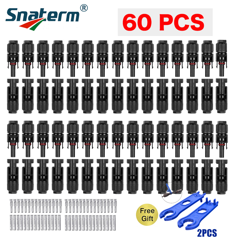 Free shipping 10/20/50 Pairs Solar Connectors 1000V 30A Solar Panel Branch PV Connectors Connect solar Tool Crimping pliers