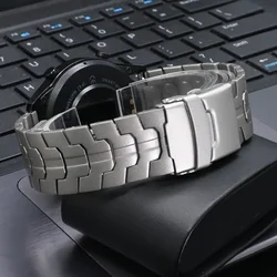 Premium Titanium Watch Band - 20mm/22mm Universal Fit Bracelet Strap for 20mm (Titanium color)